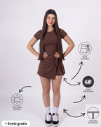 ENTERIZO VESTIDO ESSENTIALS CON MANGAS | LUSIAN REF.1169